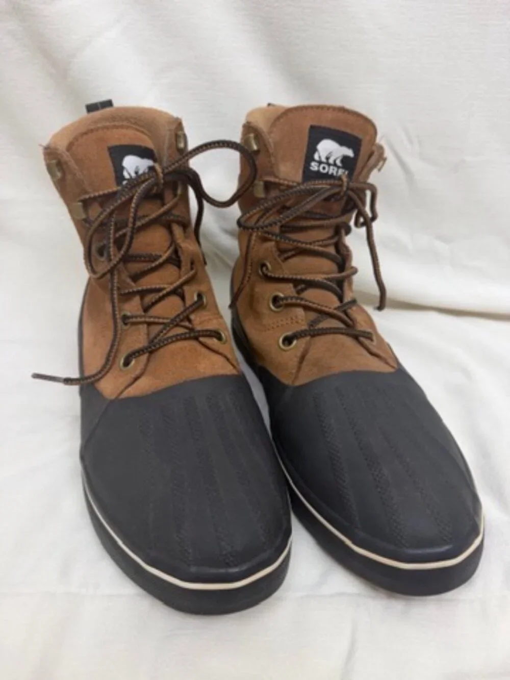Sorel Cheyanne Metro II WP Velvet Tan Black Waterproof City Boots Mens 12